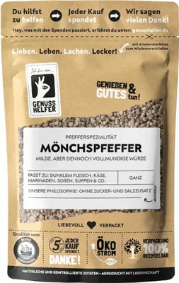 Produktbild von Mönchspfeffer, ganz, Möchnspfeffer-Tee zum Entspannen, 50g