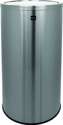 Immagine prodotto di cestino helit "the swing" 50 litri in acciaio inox argento