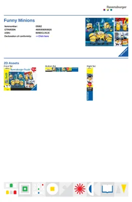 Immagine prodotto di Ravensburger Kinderpuzzle Witzige Minions, Puzzle, 3x49 Teile, 05082