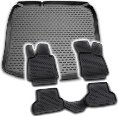 Produktbild von Gummi Kofferraumwanne + Fußmatten Set für Audi A3 8P + 8PA, Bj. -10/2012