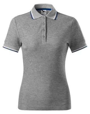 Produktbild von Malfini - "Focus" Poloshirt für Damen, Piqué PP10035 (L) (Dunkelgrau/Sanftes Mauve)