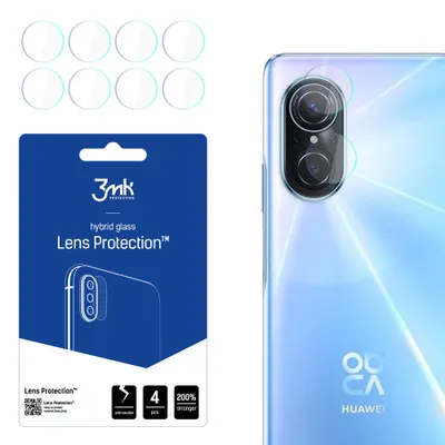 Produktbild von 3mk Hybridglas Lens Protection für Huawei Nova 9 SE Kamera Objektiv Kameralinse 0,16mm 6H (4 Stück)