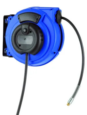 Produktbild von HEDI KBZ09L8 Schwenkbare Druckluft-Federzugtrommel zur Wand- und Deckenmontage 9 m, blau