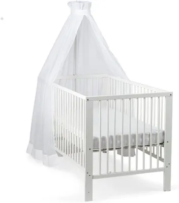 Productafbeelding van Witte bedhemel voor baby’s vanaf de geboorte