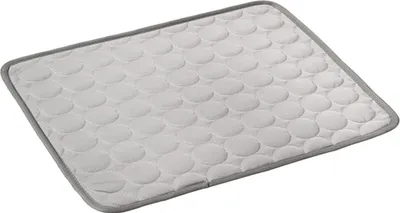 Produktbild von Kühlmatte für Hunde, Selbstkühlende Hundematte Bett Kühldecke Kühlkissen Hund Matte Extra Groß rutschfeste Haustier Kühlmatte Kühldecke für Hunde Katzen Hasen, XL-70x100cm Grau