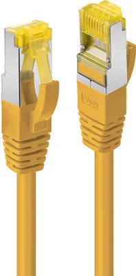 Image de LINDY Patchkabel Cat6A RJ45 S/FTP Cat7 LSZH Kabel gelb 0,3m