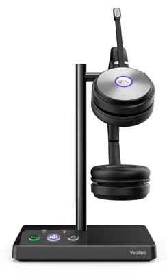 Produktbild von Yealink WH62 Dual UC Headset, Kabellos, Büro/Callcenter, 20 - 20000 Hz, 127 g, Kopfhörer, Schwarz