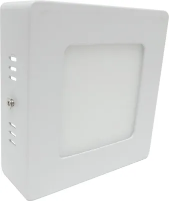 Image de Plafonnier LED Carré 6W 220V - Blanc Neutre 4000K - 5500K