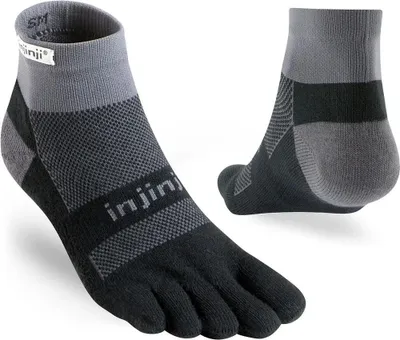 Produktbild von Injinji Run Midweight Mini-crew Socken Grau EU 47 1/2-50 Herren,Damen Grau EU 47 1/2-50