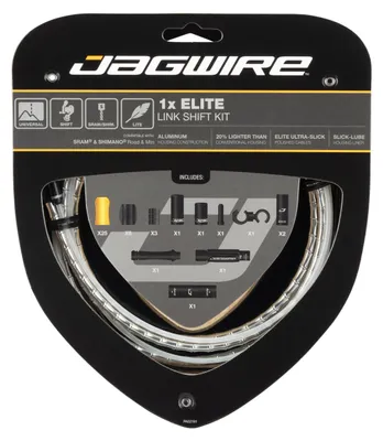 Zdjęcie produktu dla Zestaw linek przerzutkowych Jagwire Road & Mountain Elite Link 1x, srebrny – bezkompresyjne...