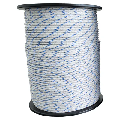 Produktbild von Weidezaunseil Premium - weiß/blau - 200 m, 11 Leiter