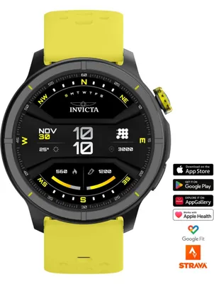 Obrázek produktu pro Invicta I-Tech - 2 Pro ITECH-006 Pánské Hodinky - Smartwatch Hnutí - Nerezová Ocel s Černým Ciferníkem - 46 mm