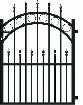 Produktbild von Alberts 510107 Einzeltor Bordeaux, mattschwarz, Breite 960, Höhe 100 cm