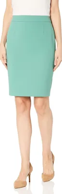 Image de Jupe crayon droite Calvin Klein Lux pour femmes, couleur menthe, taille XS