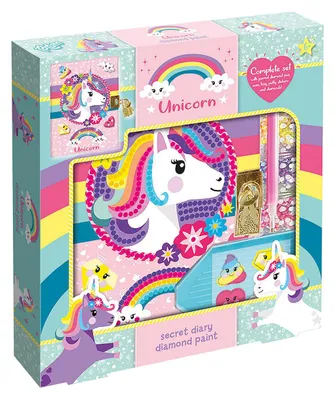 Immagine prodotto di Totum - Kit di artigianato unicorno diario Diamondpainting | 1 bolla
