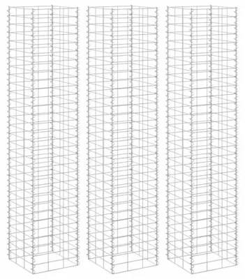 Produktbild von vidaXL Gabionen-Hochbeete 3 Stk. 30x30x150 cm Eisen