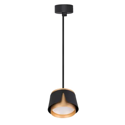 Produktbild von XUDO GX53 Pendelleuchte 1-flammig schwarz-gold rund für Esszimmer