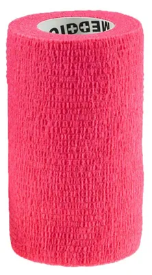 1/3/6 Haftbandagen Größe+Farbe wählbar - selbsthaftende Bandage Fixierverband selbstklebend 1 Stück | 10 cm | neonpink