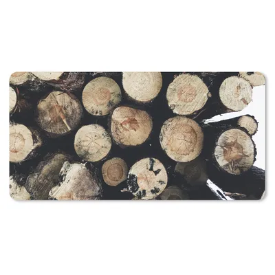 Produktbild von MuchoWow® Mauspad Mousepad Holz - Winter - Kamin - Kofferraum 60x30 cm - Mousepads - Maus Mat - Pad - Mausunterlage - Nachhaltig