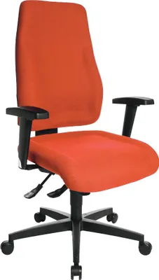 Produktbild von Topstar Bürostuhl Lady Sitness®, LT0B0 BC4 Stoff orange, Gestell schwarz