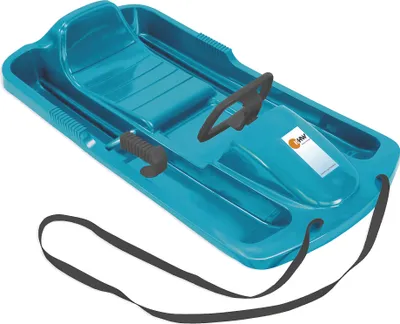 Produktbild von KHW-Rodel Snow Fox aus hochwertigem Kunststoff. Geeignet für Kinder ab 6 Jahren. Max belastbar bis 65 kg. Farbe: Iceblue.