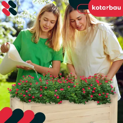 Obrázok produktu pre KOTARBAU® Kvetináč 79x39x30 cm Kvetináč s textíliou Veľký vonkajší balkónový kvetináč na ochranu pred zrakmi Kvetináče Kvetináče z borovicového dreva Biela