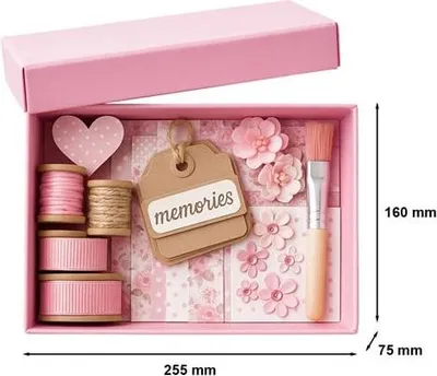 Produktbild von Laminierte Geschenkbox 255 x 160 x 75, rosa