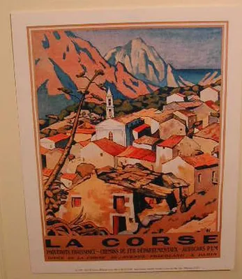 Image de La Corse - Village - 24x30cm Affiche Poster