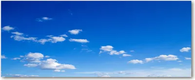 Produktbild von Tulup® Leinwandbild - 125x50 cm - Wandkunst - Drucke auf Leinwand - Leinwanddruck  - Landschaften - Blau - Wolken Himmel
