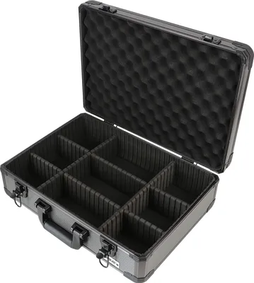 Produktbild von HMF 14502-02 Alu Transportkoffer, Kamerakoffer, Aufbewahrungskoffer, individuelle Facheinteilung, 46 x 15 x 33 cm