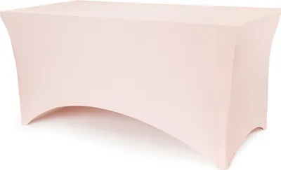 Produktbild von 24x Bankett-Tischbezug, 183x76x74 cm, rosa Tisch Husse Stretch Tischdecke