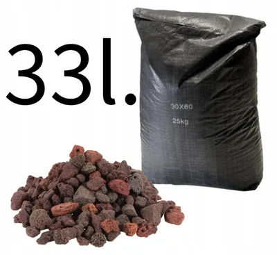 Immagine prodotto di Lava vulcanica per filtro acquario 33 litri, materiale filtrante naturale poroso, granulometria 10-40 mm per filtro esterno e interno