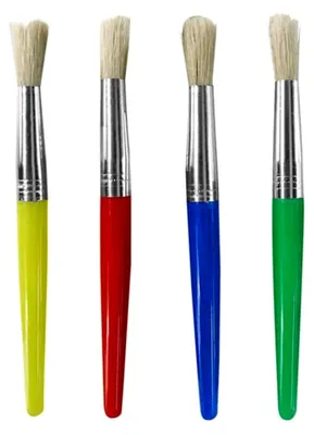 Produktbild von Holzpinsel mit Naturborsten für Acryl-, Aquarellmalerei und DIY-Projekte