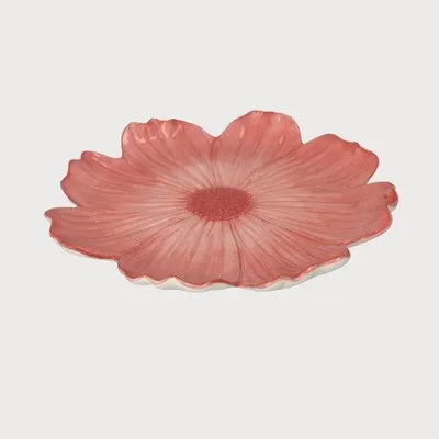 Immagine prodotto di KEYHOMESTORE | Set 4 Piattino Rosa in Vetroceramica con Petali Decorativi