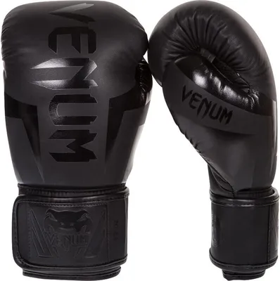 Produktbild von Venum Elite Boxhandschuh Neo Matte Black Gewicht 14 oz