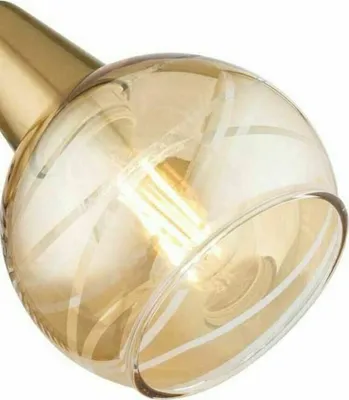 Produktbild von E14 Lampenglas Spotglas Spiral amberfarbig LARA Ersatzglas ERSATZSCHIRM Strahler Tischlampe LAMPENSCHIRM Leuchtenschirm Ersatzkugel Glasersatz