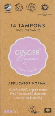 Imagen del producto de Compresas orgánicas con aplicador - Algodón orgánico - Normal