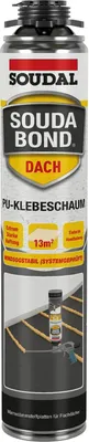 Produktbild von Soudal Klebeschaum Soudabond Dach E - 750 ml - PolyurethanKleber für Flachdach - selbstexpandierend - orange - schnelltrocknend