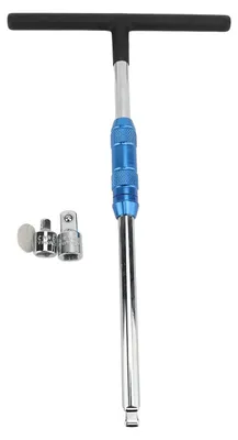 Produktbild von T-Griff-Schraubenschlüssel, 3/8-Zoll-Vierkant-Antriebskopf-Stecknuss mit Zoll-auf-1/4- und 1/2-Adapter