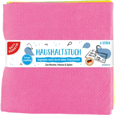 Image de Chiffons de cuisine en viscose « Haushaltstücher », lot de 6 - Gut&Gunstig