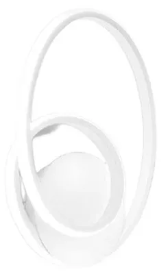 Produktbild von Diva A Weiße Wandleuchte – 21 W, 3000 K, 1320 lm LED-Wandleuchte in satiniertem Aluminium und opalfarbenem Silikon, dimmbar mit Phasenanschnitt – Gealuce