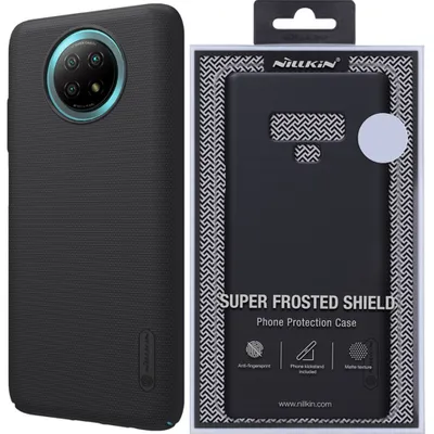 Zdjęcie produktu dla Nillkin Super Frosted Shield Wzmocnione Etui Pokrowiec + Podstawka Xiaomi Redmi Note 9T 5G Czarny