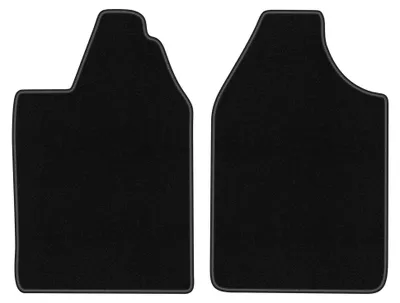 Produktbild von Velours-Fußmatten Vorne für Aixam City 2015- (Microcar) – 2-tlg, Schwarz, passgenau – Wielganizator BASIC