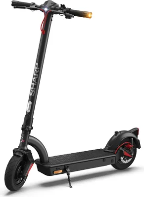 Produktbild von Sharp Core S4 E-Scooter mit Straßenzulassung (10" Reifen, Blinker, bis 40km Reichweite & 27% Steigung, IPX4, klappbar, Display, App, USB-Anschluss)