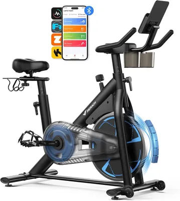 Immagine prodotto di Bicicletta da indoor cycling - Cyclette - Bicicletta fitness - Bicicletta da allenamento - Resistenza magnetica