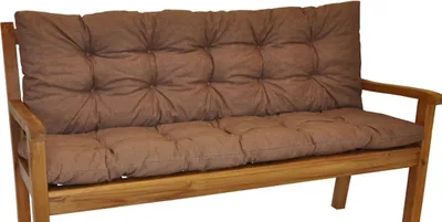 Produktbild von Bankauflage Kissen / Polster für Gartenbank / Bankkissen 120 cm dunkelbraun