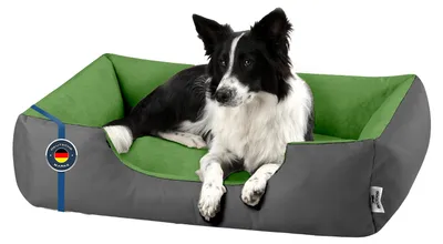 Obrázek produktu pro Pelíšek pro psy LUPI omyvatelný,(L) cca 80x65x18cm,GREEN-ROCK (šedá/zelená)