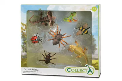 Immagine prodotto di Set di 7 statuette di insetti e animali
