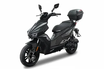 Produktbild von Motorroller Matador A7, 50ccm 25 km/h, Euro 5, mattschwarz mit Top Case, GT Union