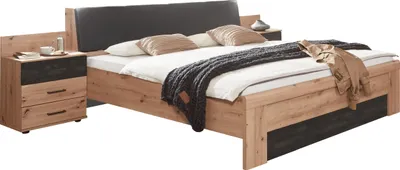 Produktbild von Bett >Sulzbach< (B/H/T: 289x88x228 cm) in Artisan-Eiche-Nachbildung